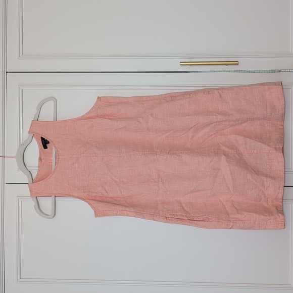 J.Crew Light Pink Coral Tunic Linen Shift Dress Size Small - Picture 4 of 10